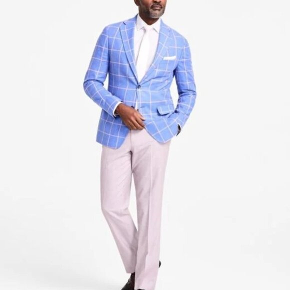 Tallia Men's Slim-Fit Printed Notch-Lapel Sport Coat 40R - Picture 3 of 4